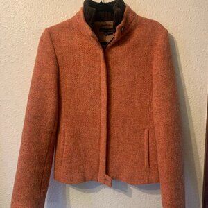 Zara Wool Autumnal Blazer Jacket with brown collar - Size M